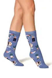 Heat Holders Warm Wishes Hobby Womens Lite Sock - BOOK WORM