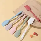 Baking Tool Cream Scraper Small Silicone Spoon Scraper New Cake Spatula Home