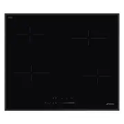 Smeg 60cm 4 Zone Ceramic Hob Bevelled Edge - Black