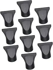 Beavorty 10pcs Hair Dryer Nozzle Hair Dryer Blow Flat Hair Dryer Universal Blow Dryer Nozzle Hair Drying Cover Air Blower Hair Dryer Front Nozzle Blow Dryer Attachment for Hair Black Pp