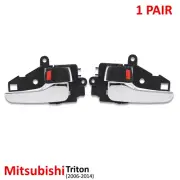 Pair Inner Handle Hand Interior Door For Mitsubishi Triton L200 2006 - 2014