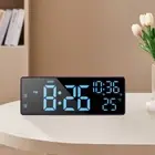 Date Alarm Clocks Temperature Digital LED Clocks for Bedroom