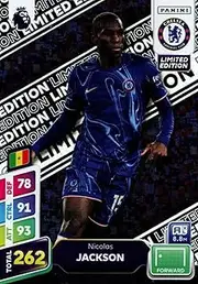 Panini Premier League Plus 2024 2025 Nicolas Jackson Limited Edition Trading Card
