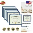 Stylish Blue 8.5x11 Picture Frame Set - Kids Artwork & Certificate Display