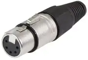 CONNECTOR 5 POLE XLR SOCKET 5APF/M - FC6165