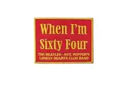 The Beatles Patch When Im Sixty Four Sgt Pepper new Official embroidered Iron on