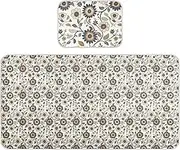 Vintage Retro Flowers Cooling Baby Waterproof Crib Mattress Protector 28" x 52" Breathable Training Pads for Baby&Toddler