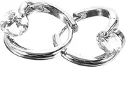 [OFFSCH] 1 Pair Cubic Zirconia Earrings Hoop Earring Hooks Hypoallergenic for Women Fashion Jewelry
