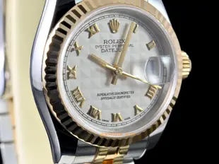 [好時計]ROLEX 勞力士 179173 Datejust 原裝奶油羅馬面 女錶 26mm LRH959