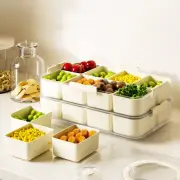 Plastic Refrigerator Storage Box Large Capacity Snack Food Container Cabinet