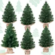 Tabletop Mini Christmas Tree Artificial Mini Xmas Pine Tree Miniature Pine Ch...