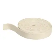 Cream White Leather Strap Leather Strip 10mm Wide 5M Flat Cord for Clothing Belt