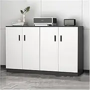 Filing Cabinet File Cabinet Data Cabinet Office Storage Cabinet File Cabinet Floor Storage Short Cabinet Wooden Office Cabinet Storage Cabinet Four Doors Storage Cabinet(Medium)