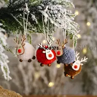 在飛比找蝦皮購物優惠-聖誕節掛件裝飾聖誕吊飾毛氈小鹿吊飾創意麋鹿吊飾聖誕樹吊件禮物