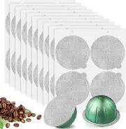 Aluminum Foils Lids to Reuse Vertuoline Capsules Coffee Pods and Refillable Pods