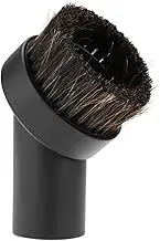 TREETDOBV 1pc Dusting Brush Soft Horsehair Bristle Replacement,Vacuum Cleaner Accessory Horsehair Brush Floor Dust Brush Head 32mm,Round Black
