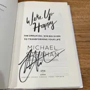 Michael Strahan - Wake Up Happy (2015) Autographed Book NY Giants Signed
