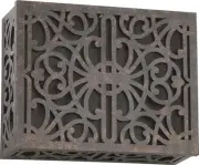 Quorum Surf Mount Door Chime Cover in Toasted Sienna