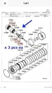 Mitsubishi PAJERO MINI H58A A/T Brake Band Actuator O-Ring Set 4 Types 3 pcs ea