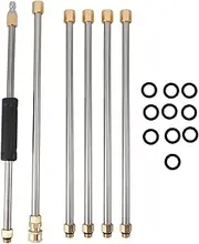 Pressure Washer Extension Wand Stainless Steel Power Washer Lance Extended Reach Roof Cleaning Kit