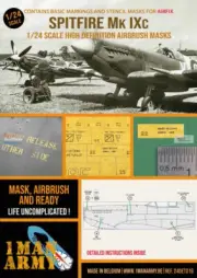 OMA24DET016 1:24 1Man Army Basic Markings & Stencil Masks - Spitfire Mk.IXc