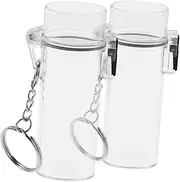 [PEPLAYTAL] 2pcs Lighter Sleeve Keychain Case for Travel Hiking Durable Protective Cover for Outdoor Use Sturdy Waterresistant Lighter Holder for Cigarettes