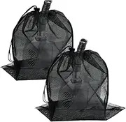 Pond Pump Filter Bag, 2 Piece Mesh Pump Barrier Cover, Weatherproof Filtration Box, Sturdy Water Pumps Protector, Maintenance Accessory for Garden, Lawn Use, 11.81x15.75 inches