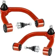 2-4" Front Upper Control Arms with Ball Joint for GX460 GX470, for 4Runner FJ Cruiser, Adaption 2-4" Lift Suspension Kit Adjustable Replacement Control Arm 2 PCS