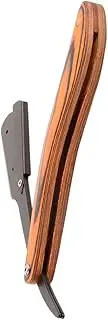 OSOLADY Manual Shaving Beard Razor Wooden Handle Straight Razor for Men Beard Trimmer