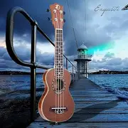 21" Soprano Sapele 42mm Ukelele Slim Design Multicolor One Size