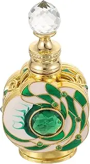 LIFKOME Decorative Glass Perfume Bottle Refillable Travel Scent Holder with Unique Design for Toiletries Elegant Storage for Vanity and Bathroom Decor