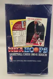90-91 NBA Hoops Series 1 Factory Sealed Basketball Box Possible Michael Jordan!