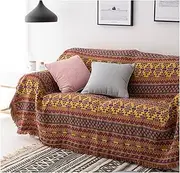 Aztec Blanket Native American Throw - Bohemian Blanket Soutwestern Tribal Cozy Couch Sofa Bed Travel Beach 50"x70"