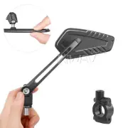 KiWAV black mirrors Blade slim sleek adjustable clips for 7/8" 22mm handlebars