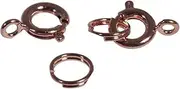 RAYHER Spring Ring Clasp With Split Ring Stainless Steel Pink