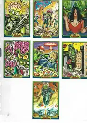 Mars Attacks! Occupation - Lot Of 7 different All-Star Artists chase cards EXC