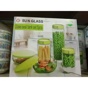 罐裝 M-5 Kim Sun Glass toples 蛋糕罐玻璃螺母零食罐