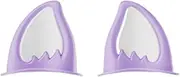 Cat Ears for Hats - 1 Pair Hard Hat Sticker Cat Ears | Motorcycle Hat Decor | Peel & Stick Adhesive Kitten Ear Accessory | Ski Hat Horns for Scooter Hats | Motorcycle Hat Ears | Motorcycle Hard Hat