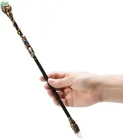 Fine Handcrafted Crystal Magic Wand Green Aventurine Gemstone White Crystal Gemstone Magic Wand Cosplay Magic Wand for Witches and Wizards