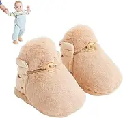[GENERIC] Plush Baby Booties, Lightweight Non-Slip Baby Girl Boy Slippers, Infant Cotton Shoes Socks Toddler Non-Slip Soft Sole Shoes Cart-au