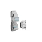 Hager TN003S Data Patch Module, Din Rail Mount, Cat 6 UTP, RJ45, Unshielded
