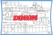 Model Airplane Plans (FF-RC): DREAM 27" for .020 or Electric by Eric Marsden