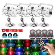 1240 Patterns LED Laser Light Projector Stage Effect RGB Party Disco Bars Lights