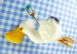 【震撼精品百貨】日本精品百貨~絨毛鎖圈-絨毛鑰匙圈-送子鳥