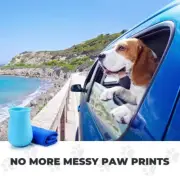 New Dog Paw Cleaner Paw Washer Collapsible Dog Bowl Waterproof Storage Bag