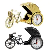 Rickshaw Car Alarm Clock Jinrichshaw Shaped Bedside Clock Decorations