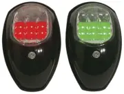 Port and Starboard LED Navigation Lights - Black Enclosure