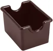 Sugar Salt Packet Pack Holder Caddy Sachet Box Plastic Brown Condiment Holder
