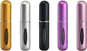 Portable Mini Refillable Perfume Atomizer Bottle, Refillable Perfume Spray, Atomizer Perfume Bottle, Scent Pump Case for Traveling and Outgoing, 5ml Multicolor Perfume Spray (5 pcs) Matte Color