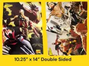 Wizard Magazine 2 Sided Poster 10.25" x 14" Astro City Captain America Daredevil